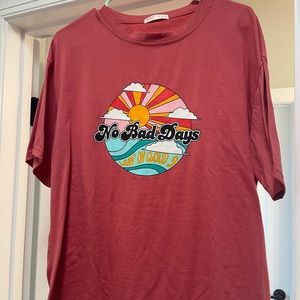 No bad days Red shirt